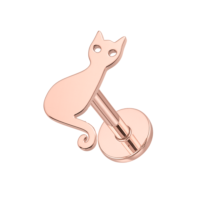 316L Surgical Steel Kitten Internally Threaded Screw Fit Flatback Stud