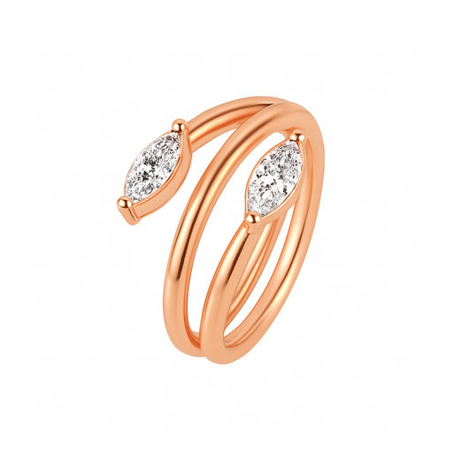 316L Surgical Steel Twin Marquise Hinged Segment Clicker Ring - Monster Piercing