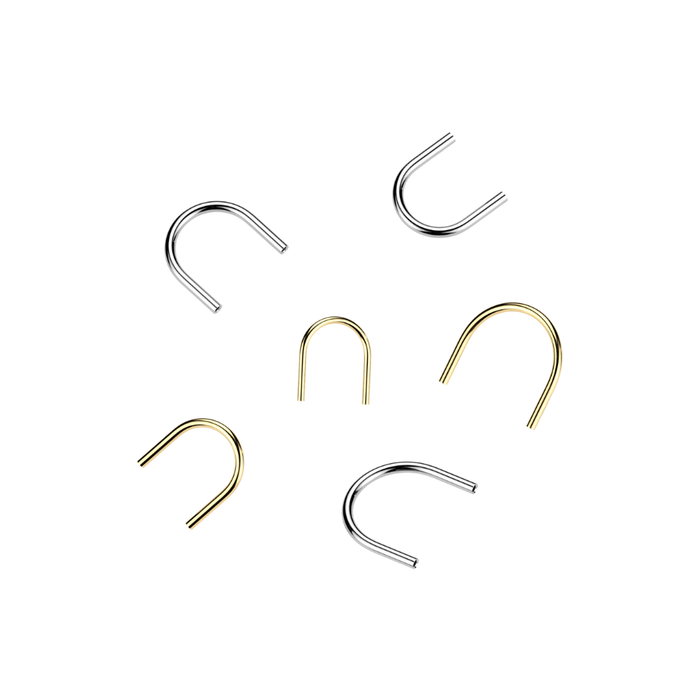 G23 Titanium Push In U Hoop Barbell Pin