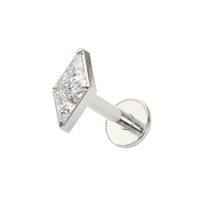 G23 Titanium Geometric Triangle Cluster Threadless Flatback Stud Monster Piercing United Kingdom