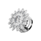 316L Surgical Steel Flower with Micro Jewelled CZ Stone Ear Flesh Tunnel