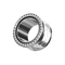 316L Surgical Steel Ball Top Edge External Threaded Tunnel