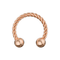 316L Surgical Steel Twisted Circular Barbell