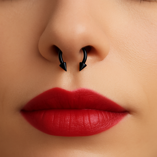 316L Surgical Steel Internally Threaded Horseshoe CBB With Cone - Monster Piercing