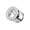 316L Surgical Steel AAA Stone Multi Jewelled Screw Fit Flesh Tunnel