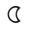 316L Surgical Steel Crescent Cut Segment Clicker Ring