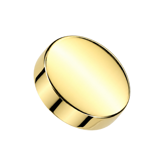 G23 Titanium Plain Disc Dermal Anchor Top
