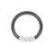 316L Surgical Steel Triple CZ Jewelled Classic Segment Clicker Ring