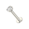 14K Gold with Lab Grown Diamond Jewelled Push Fit Top