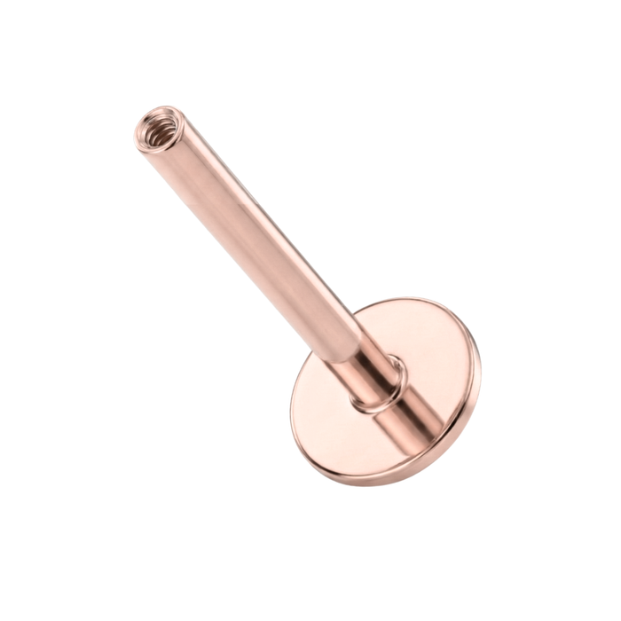 925 Sterling Silver Internally Threaded Flatback Labret Bar