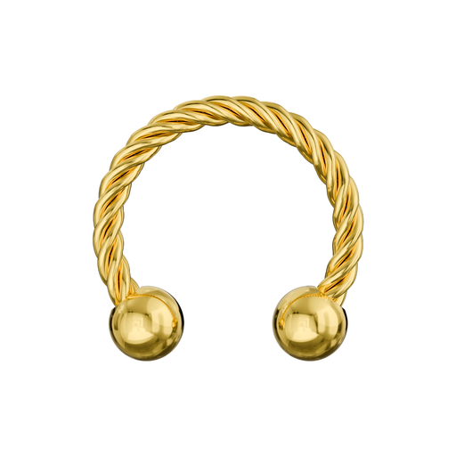 316L Surgical Steel Twisted Circular Barbell United Kingdom