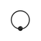 316L Surgical Steel With Black PVD Flexible BCR Piercing
