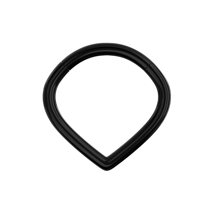 316L Surgical Steel V-Shape Hinged Segment Ring - Monster Piercing