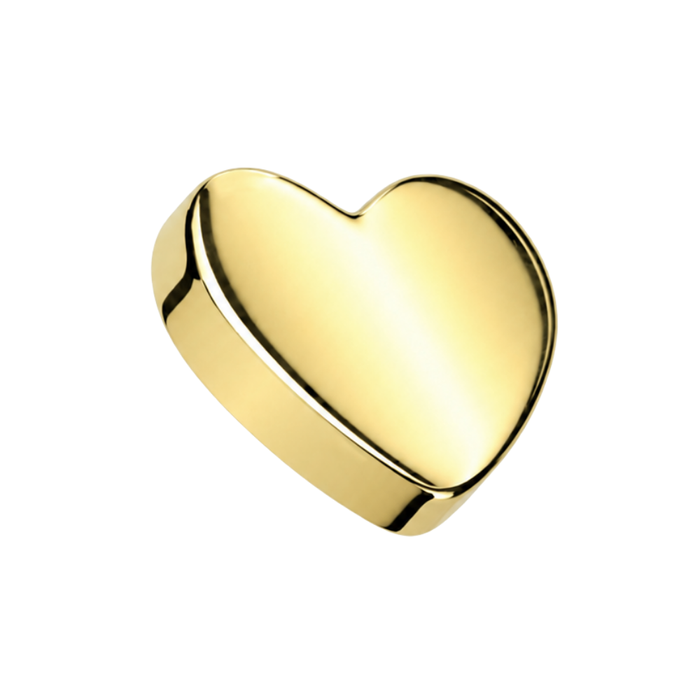 G23 Titanium Plain Heart Tragus Top