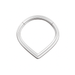 316L Surgical Steel V-Shape Hinged Segment Ring - Monster Piercing
