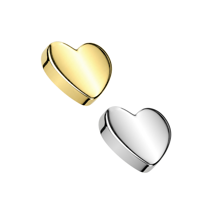 G23 Titanium Plain Heart Tragus Top