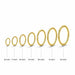 9K Gold Classic Hinged Segment Clicker Ring United Kingdom