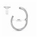 925 Sterling Silver Classic Hinged Segment Clicker Ring United Kingdom