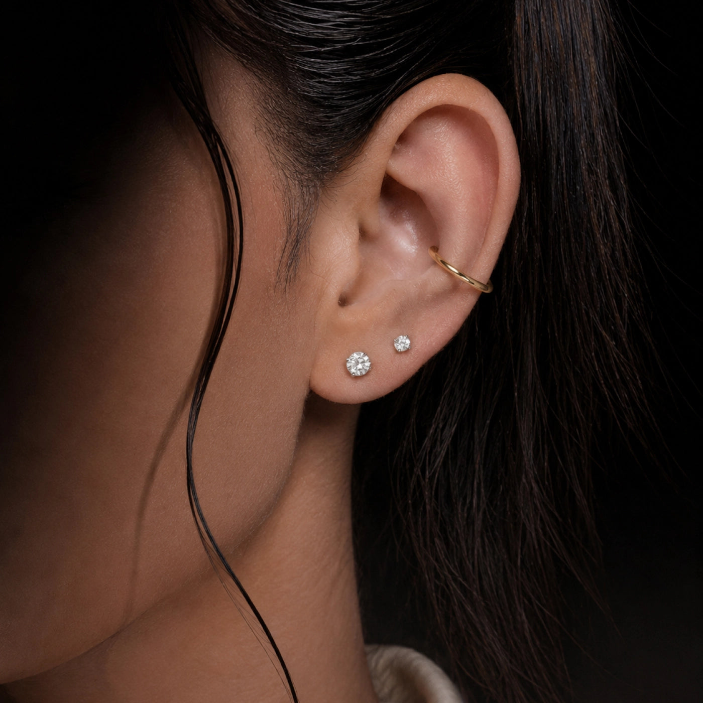 Surgical Steel Internal Threaded Tragus & Helix Stud — Monster
