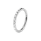 316L Surgical Steel Pyramid Cut Hinged Segment Clicker Ring