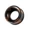 Organic Palm and Iron Wood Ribbed Edge Ear Tunnel