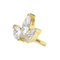 14K Gold Internal Thread Marquise CZ Crown Top