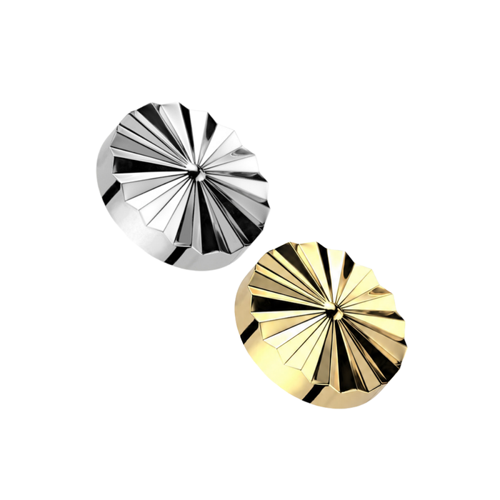 G23 Titanium Diamond Cut Round Tragus Top