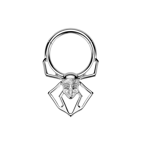 316L Surgical Steel Spider Skull Hinged Segment Clicker