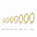 14K Gold Classic Hinged Segment Clicker Ring United Kingdom