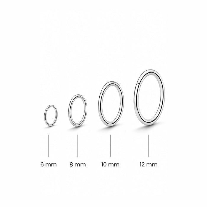 925 Sterling Silver Classic Hinged Segment Clicker Ring United Kingdom