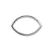 316L Surgical Steel Oval Classic Hinged Segment Clicker Ring - Monster Piercing