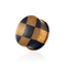 Organic Teak and Iron Wood Ribbed Edge Concave Saddle Ear Plug