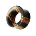 Organic Iron and Palm Wood Double Flared Ear Tunnel - Monster Piercing