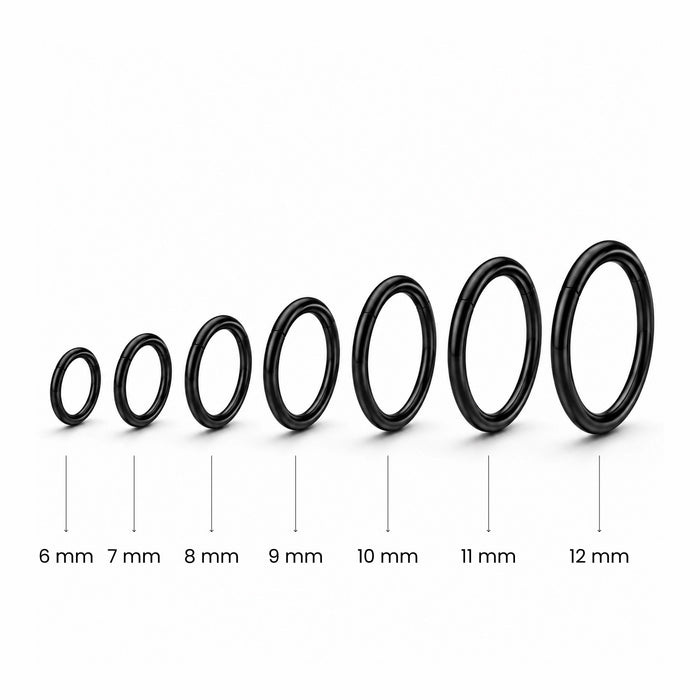 G23 Titanium Classic Hinged Segment Clicker Ring