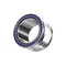 316L Surgical Steel With Purple Ball Edge Top Flesh Tunnel