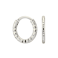 925 Sterling Silver Laser Cut Hoop Ring