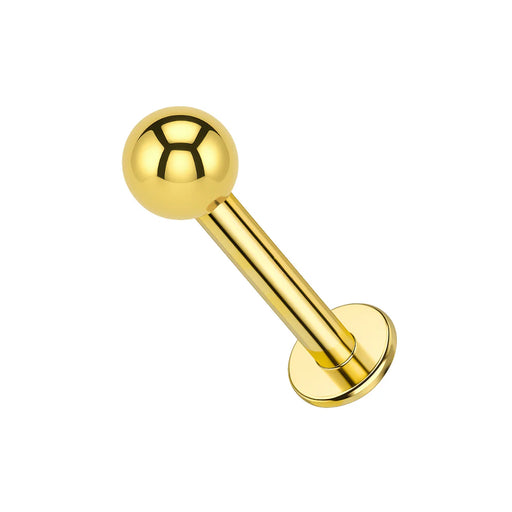 925 Sterling Silver Labret Bar with Ball - Monster Piercing