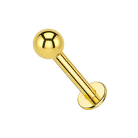 316L Surgical Steel Internally Threaded Ball Top Labret Stud Monster Piercing United Kingdom