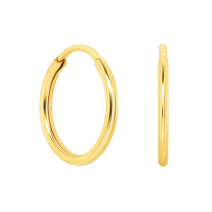 316L Surgical Steel Hinged Sleeper Hoop Rings - Monster Piercing