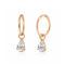 925 Sterling Silver Jewelled Pear Drop Hinged Clicker Earrings