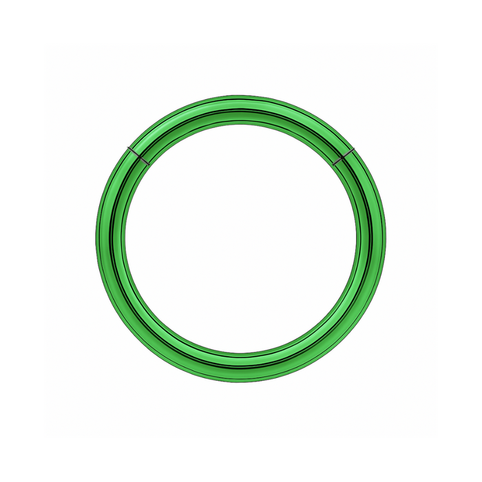 316L Surgical Steel 16G Hinged Segment Clicker Ring