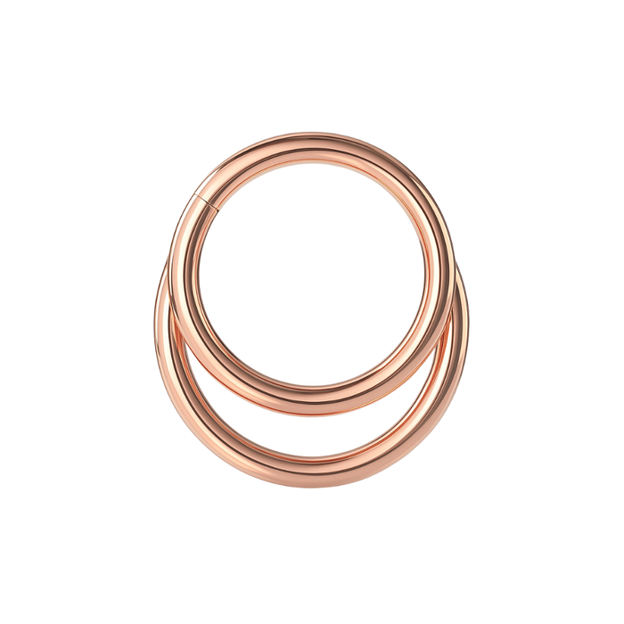 316L Surgical Steel Crescent Moon Hinged Segment Clicker Ring