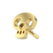 14K Gold Internal Thread Plain Skull Top