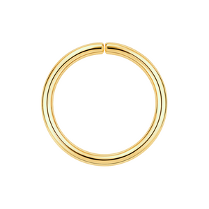 14K Gold Seamless Continuous Nose Hoop Ring
