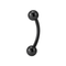 316L Surgical Steel Internally Threaded Ball End Curved Bar