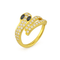 316L Surgical Steel CZ Jewelled Snake Hinged Segment Clicker