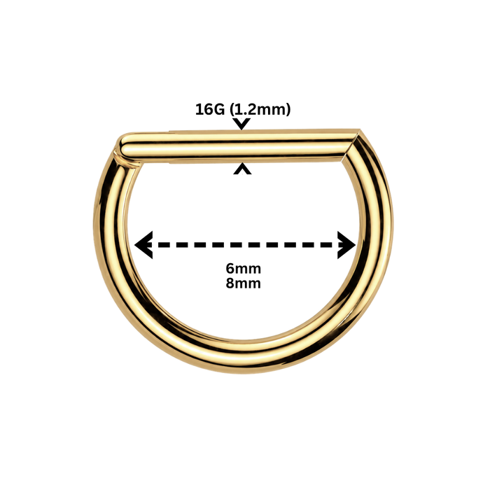 G23 Titanium D-Shaped Hinged Segment Clicker