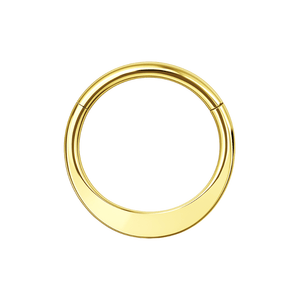 14K Gold Classic Chunky Segment Clicker Ring