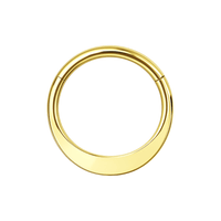 14K Gold Classic Chunky Segment Clicker Ring Monster Piercing United Kingdom