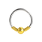 316L Surgical Steel 18G BCR Hinged Segment Ring